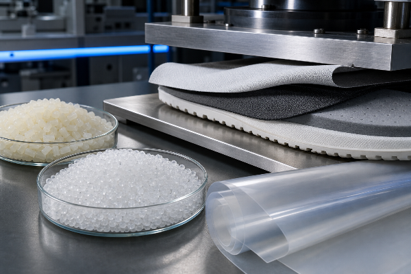 Garment and footwear hot melt bonding