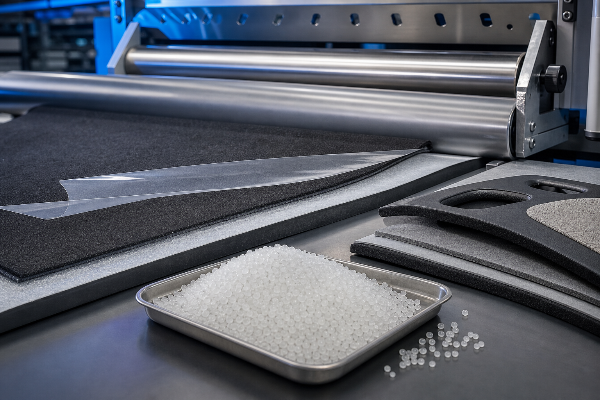 Automotive interior hot melt lamination