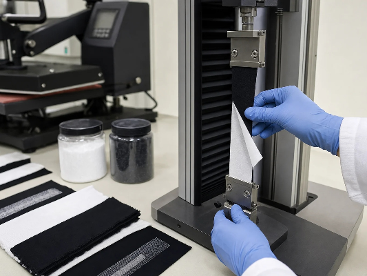 DTF material application testing