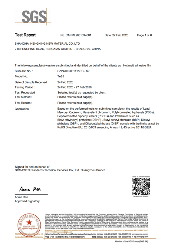 Tengyang Certification Document 2