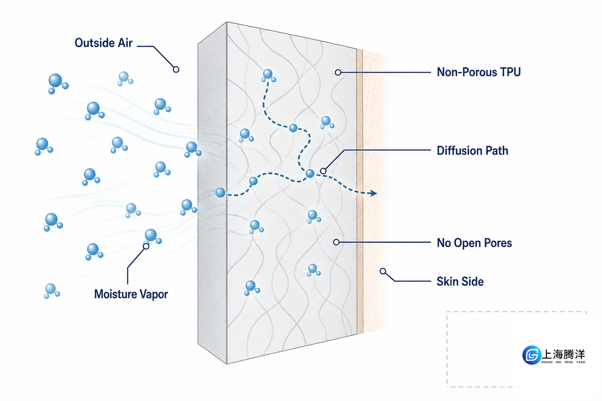 How Non-Porous Hydrophilic TPU Moves Moisture Vapor - Teng Yang