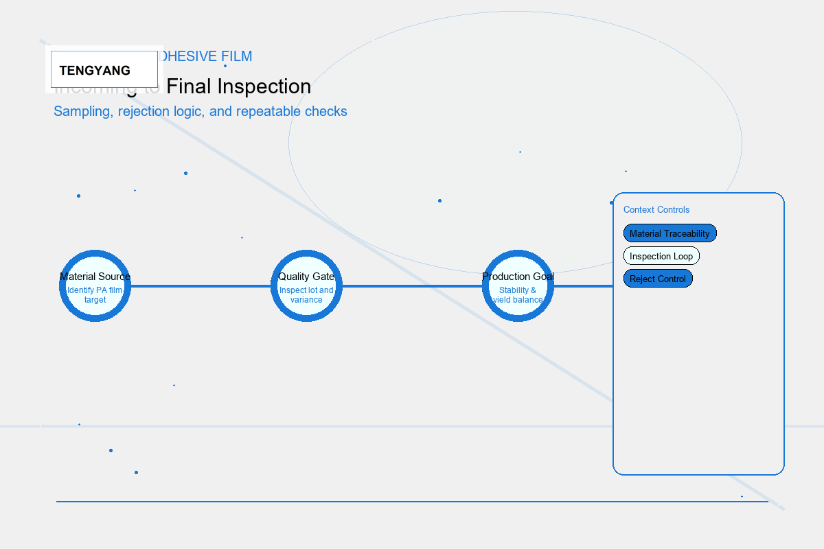 6) Quality Checklist: From Incoming Material to Final Inspection - Tengyang