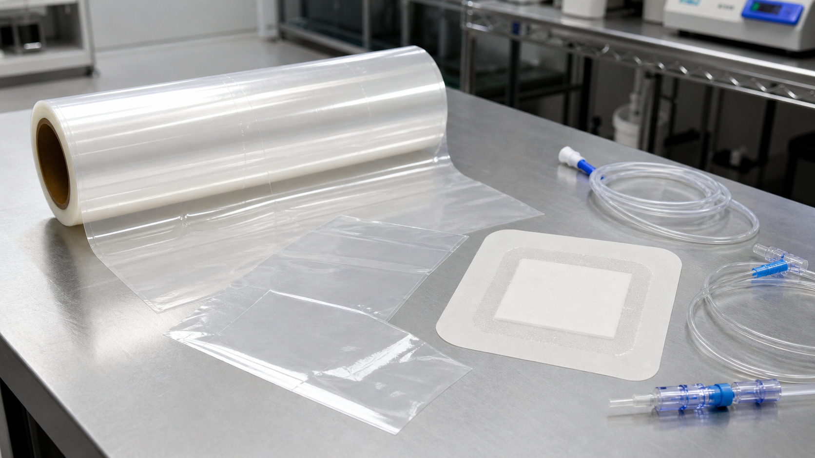Polyether TPU film for medical devices and wound care film applications