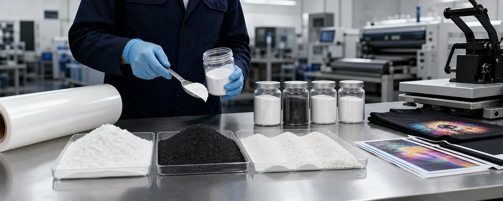 Tengyang DTF powder grade selection in production line
