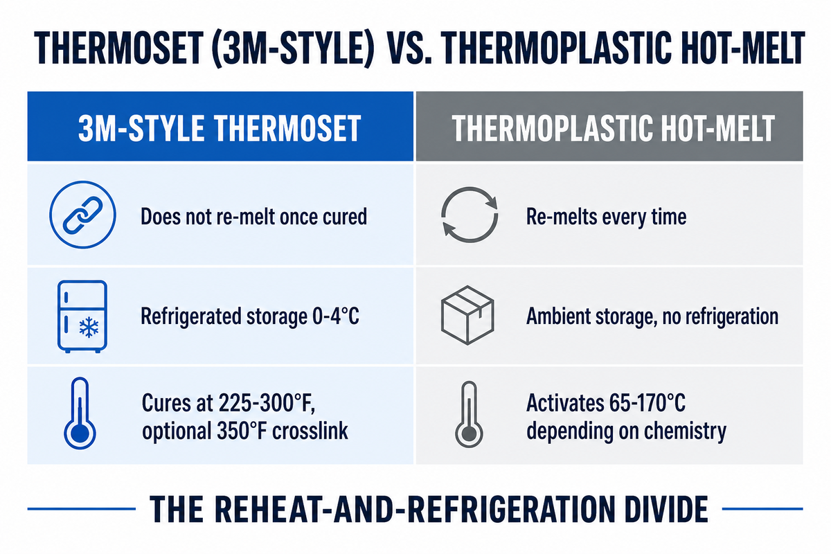 Thermoset Bonding Film (3M-Style) vs. Thermoplastic Bonding Film: What Actually Differs