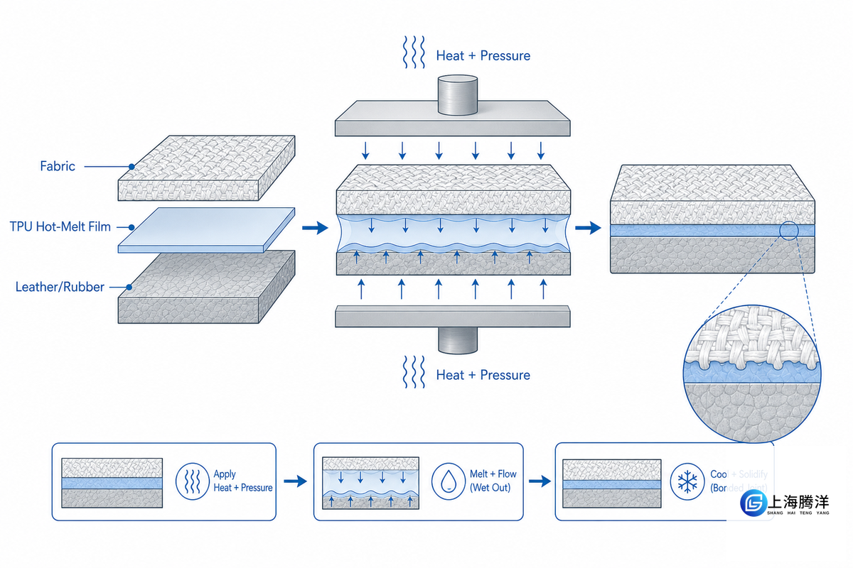 TPU Hot-Melt Adhesive Film (Textile, Footwear & Leather Bonding) — Teng Yang
