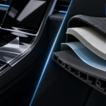 Automotive interior TPU film protection versus bonding layers