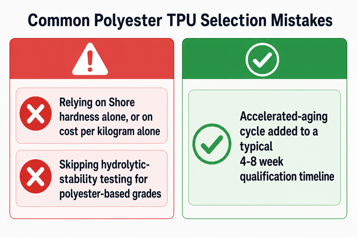 Common polyester TPU film selection mistakes and qualification fix