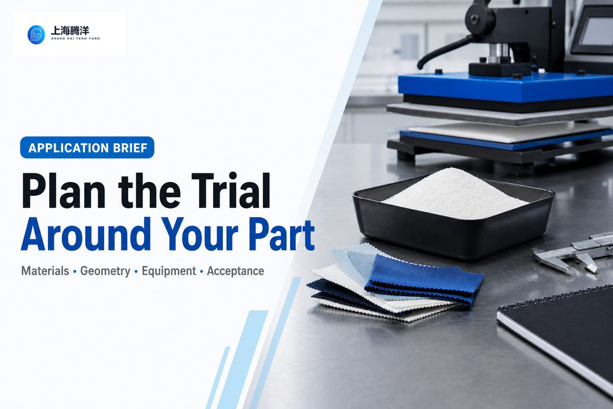 Plan the Trial Around Your Part — Shanghai Tengyang New Materials Technology Co., Ltd.