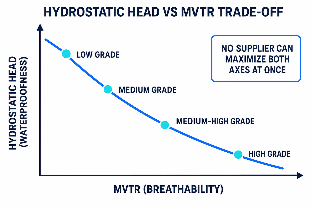 Hydrostatic Head and MVTR: Reading the Two Numbers That Actually Matter