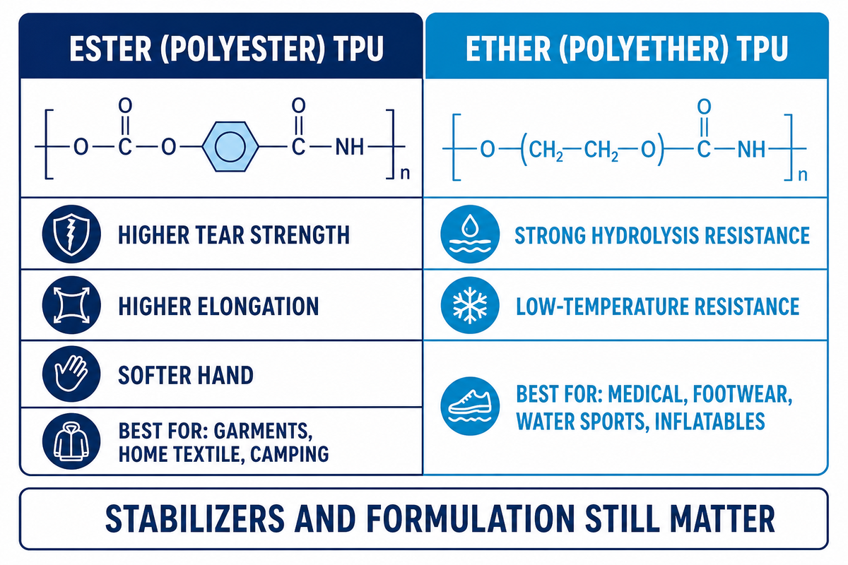 Polyester-TPU vs. Polyether-TPU for This Application