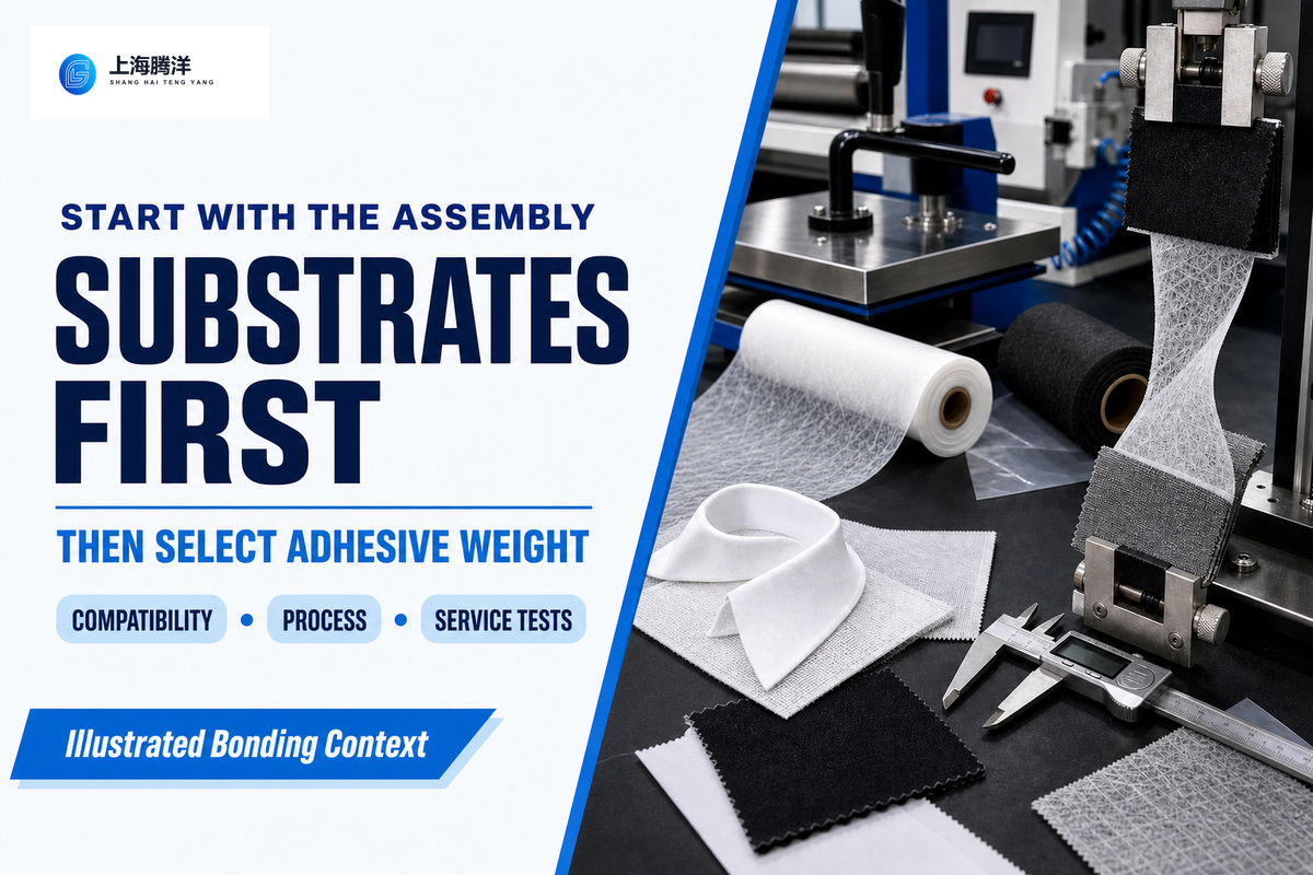 Match substrates, adhesive chemistry and service tests before selecting web GSM.