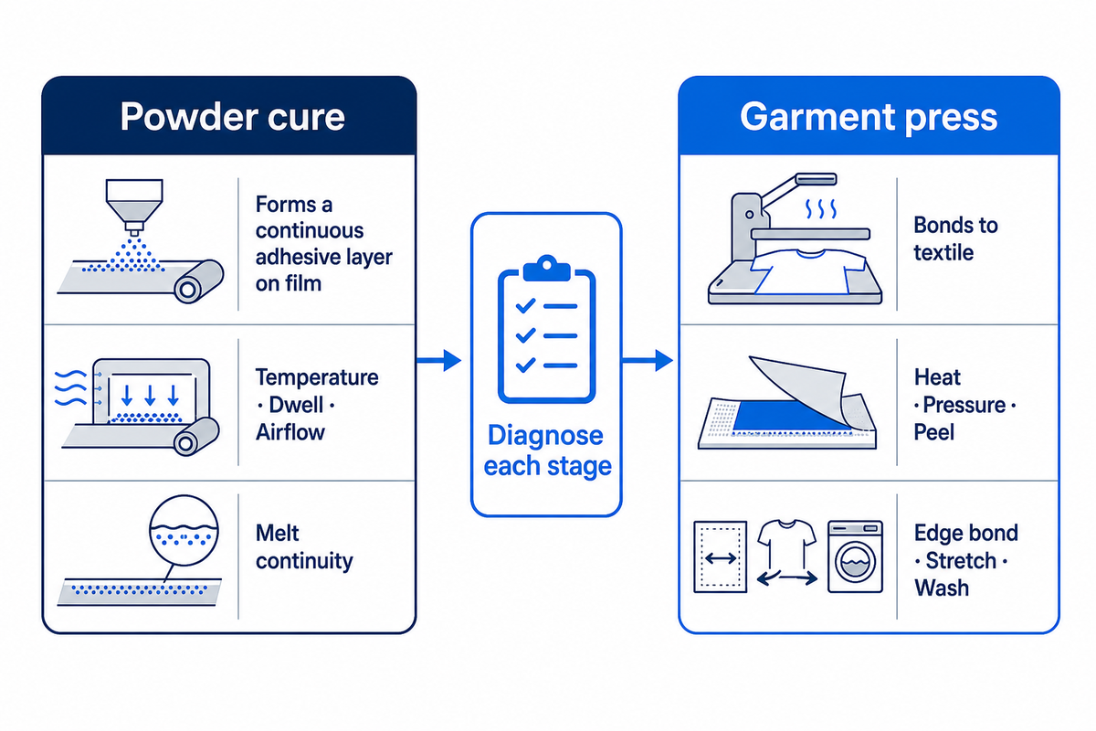 Keep Powder Curing Separate from Garment Pressing — Teng Yang