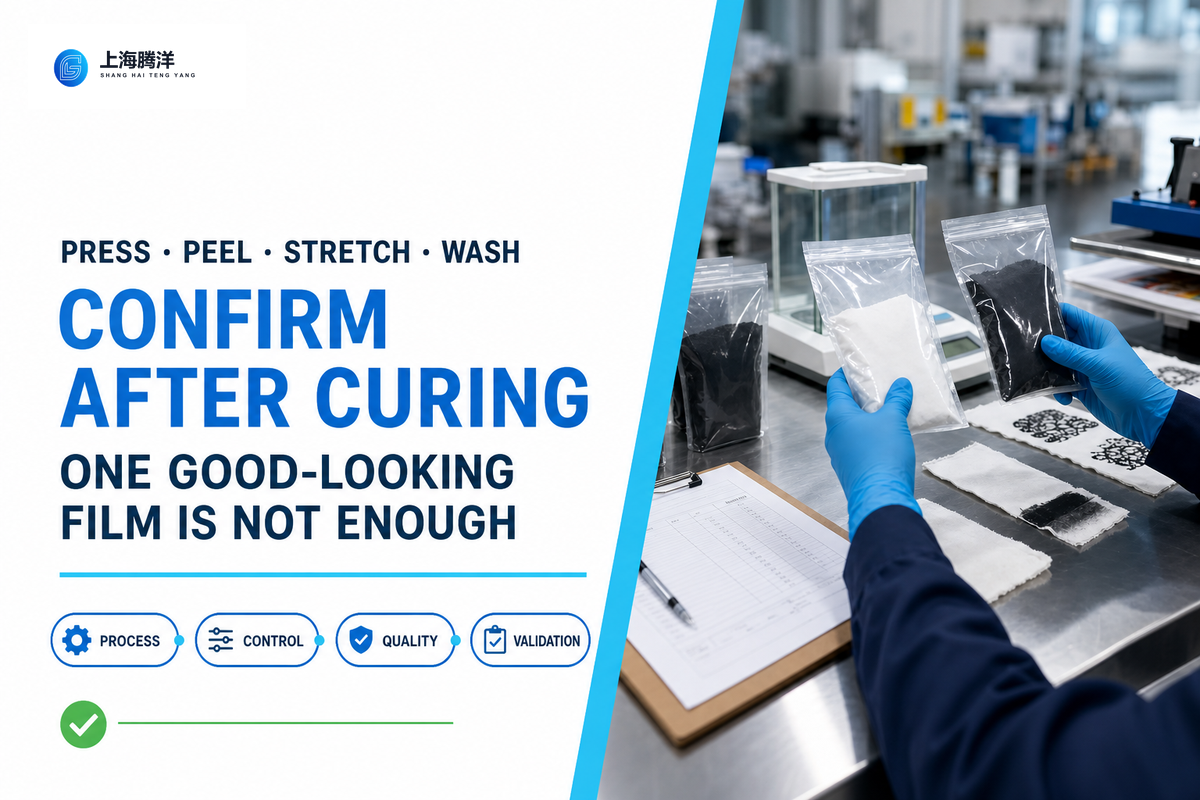 Confirm the Cure After Pressing, Peeling, Stretching, and Washing — Teng Yang