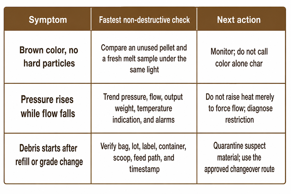What the Hot Melt Char Matrix Points To: Three Root-Cause Paths — Teng Yang