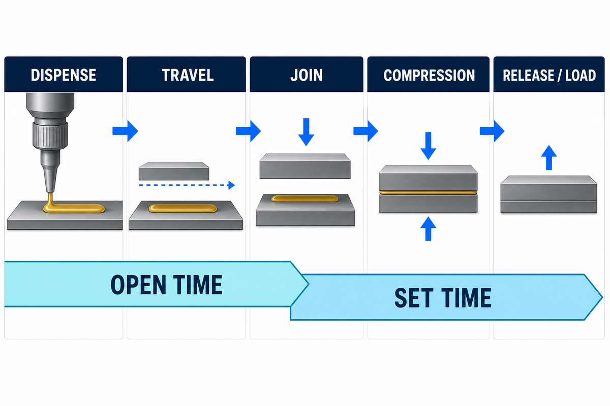 Open Time vs Set Time in One Production-Line Sequence — Teng Yang