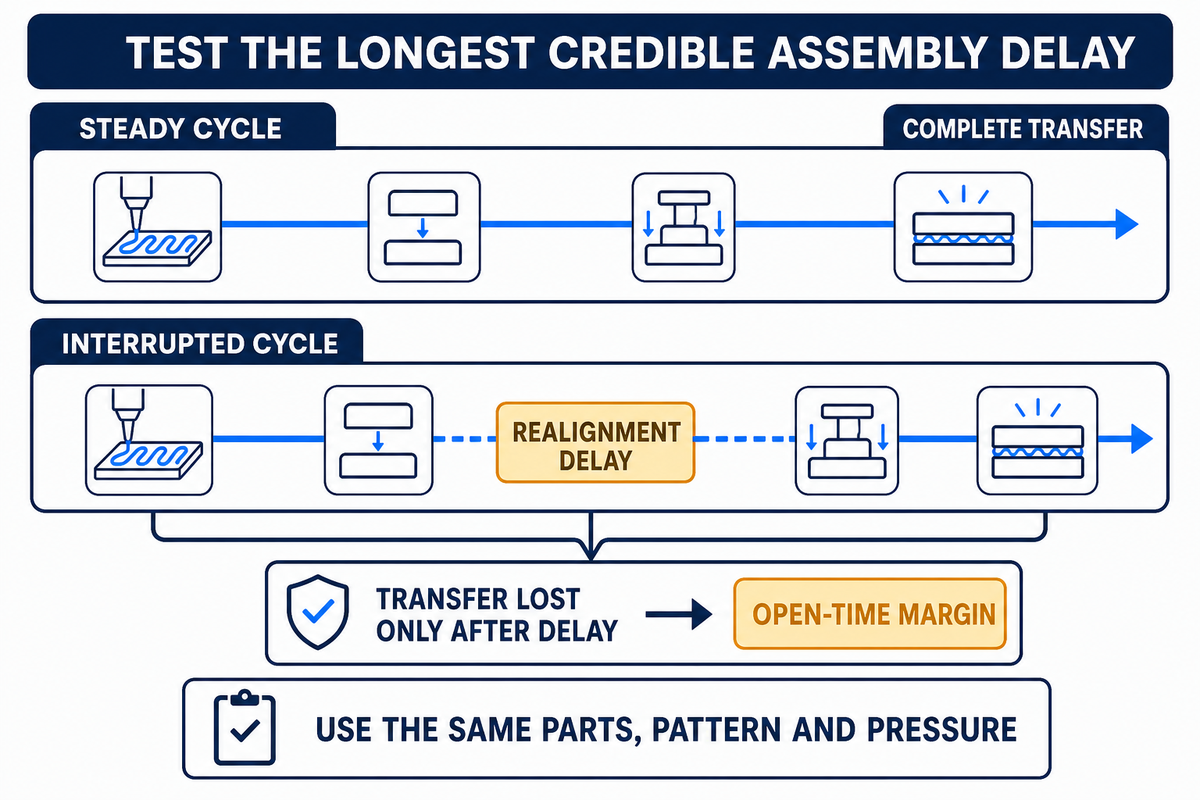 Choose Open Time From the Longest Real Assembly Delay — Teng Yang