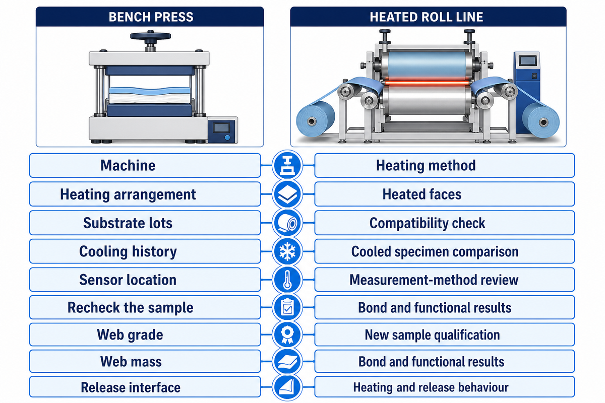 A copied controller value does not qualify changed equipment; the proposed log records changes and recheck evidence.