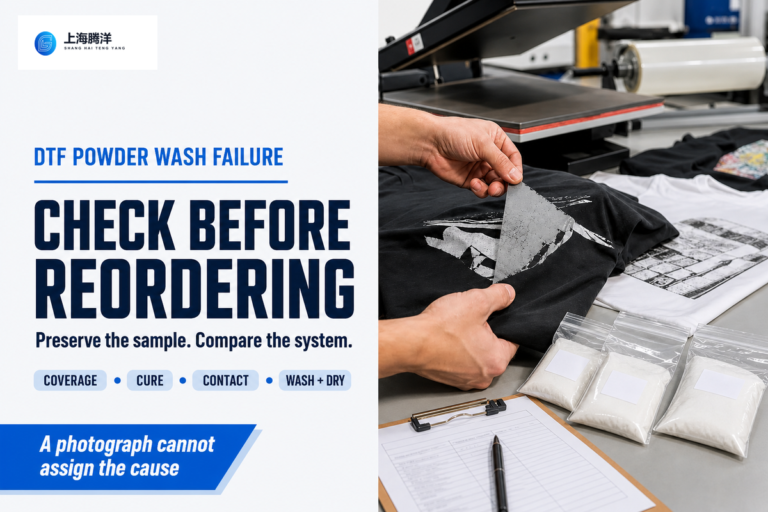 DTF powder wash failure: 5 Checks Before Reordering