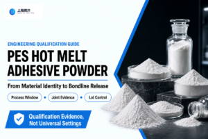 PES powder qualification connects material identity, bondline process, joint evidence and lot release