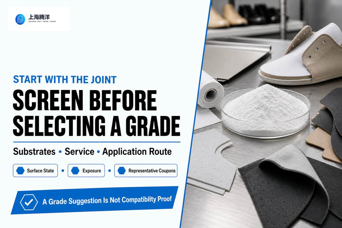 PES grade screening starts with the substrate pair, surface state, service exposure and application route