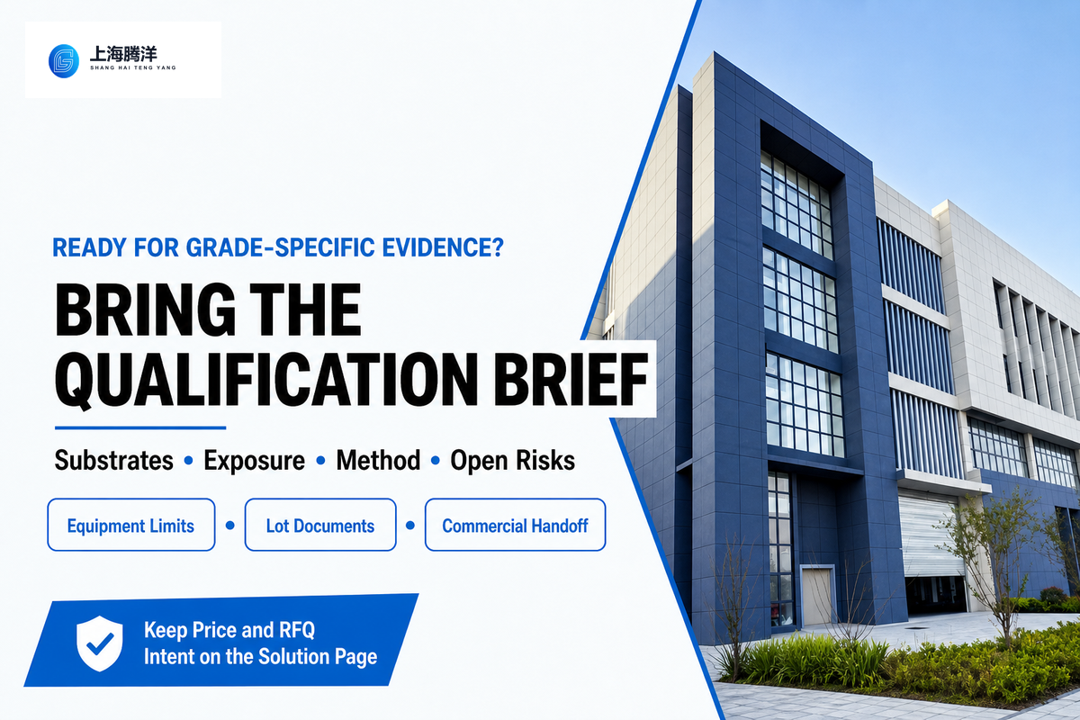 Move from PES guide-level screening to supplier evidence after substrates, exposure, method and open risks are defined