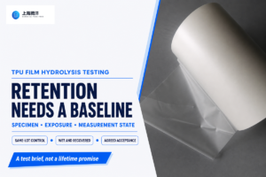 TPU film hydrolysis resistance test: 3 Test States